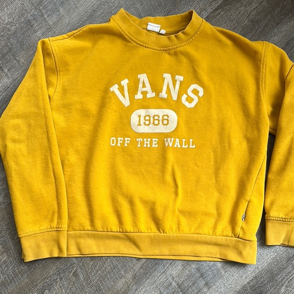 Vans Tops - Vans Mustard Yellow Crewneck Sweatshirt